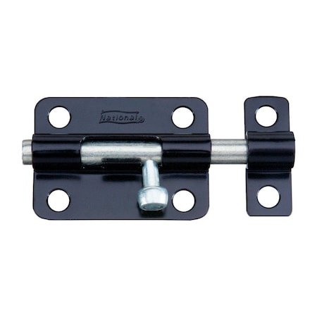 National Hardware National Hardware 3 in. L Black Steel Barrel Bolt 1 pk N151-522